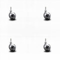 Service Caster 2 Inch Bright Chrome Metal Ball Caster – 5/16 Inch Threaded Stem –SCC, 4PK SCC-TS01S20-DCS-BC-5161810-4